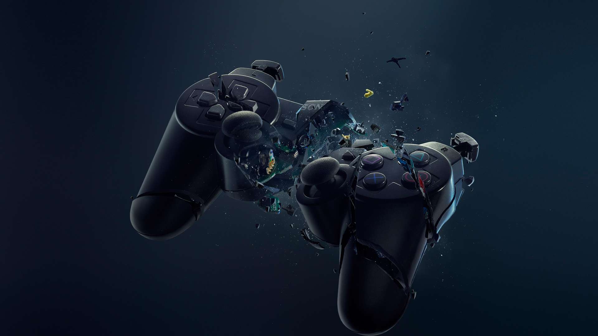 broken-playstation-3-controller-hd-wallpaper